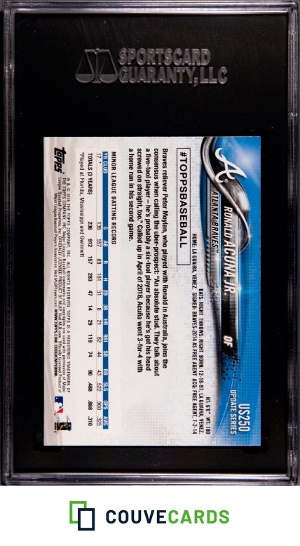 2018 Topps Update #US250 Ronald Acuna Jr. SGC 9.5