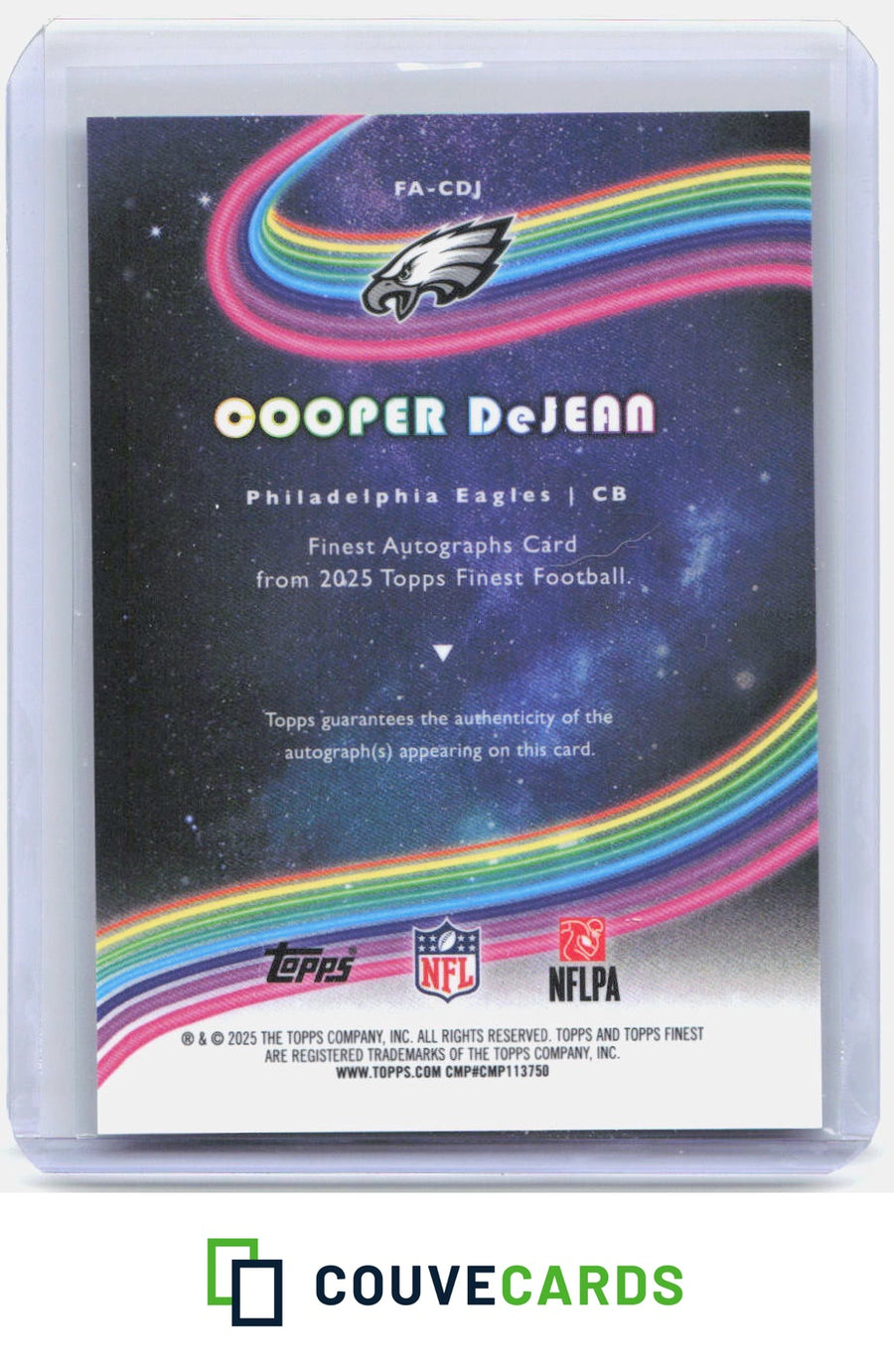 2025 Finest #FA-CDJ Cooper DeJean Finest Autographs
