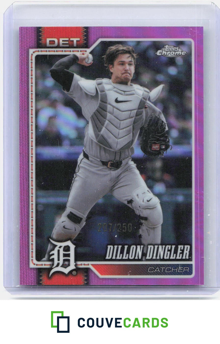 2026 Topps Chrome #18 Dillon Dingler Pink Refractors #/250