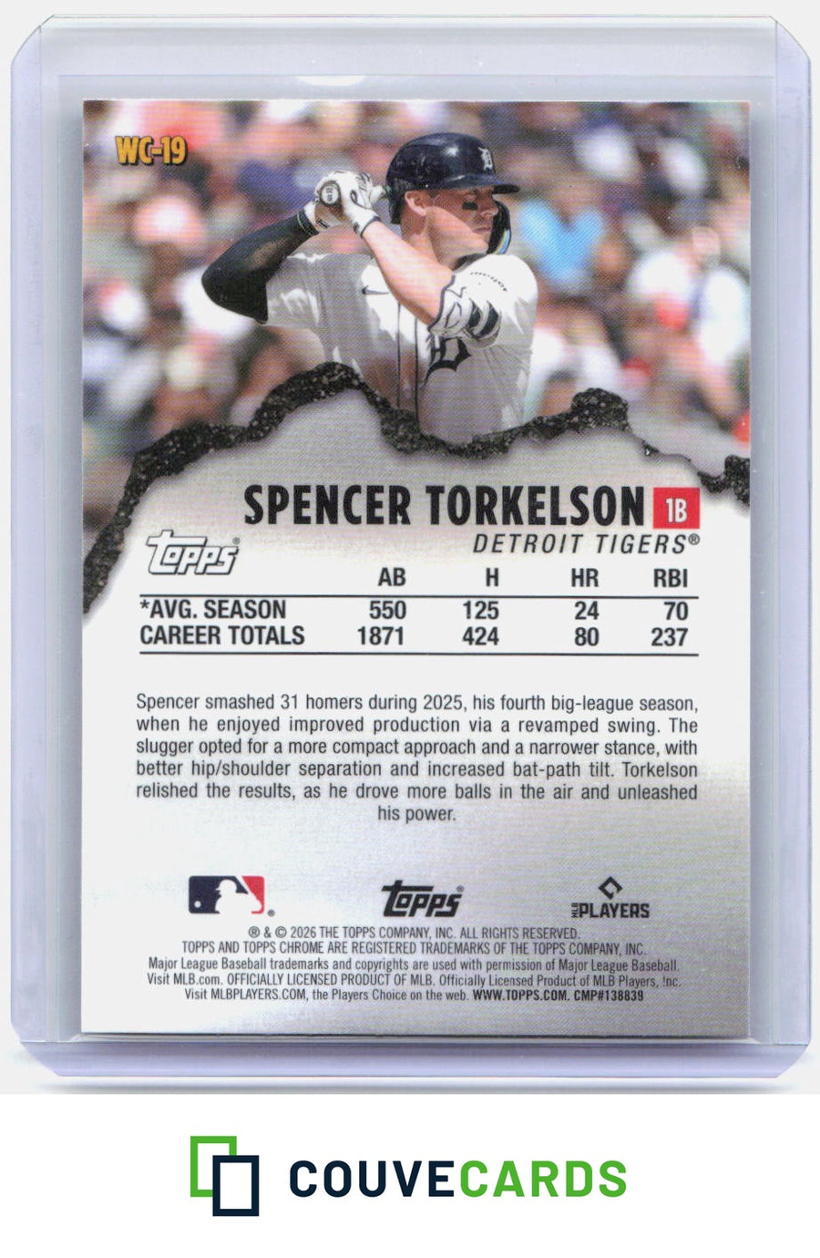 2026 Topps Chrome #WC-19 Spencer Torkelson Wrecking Crew