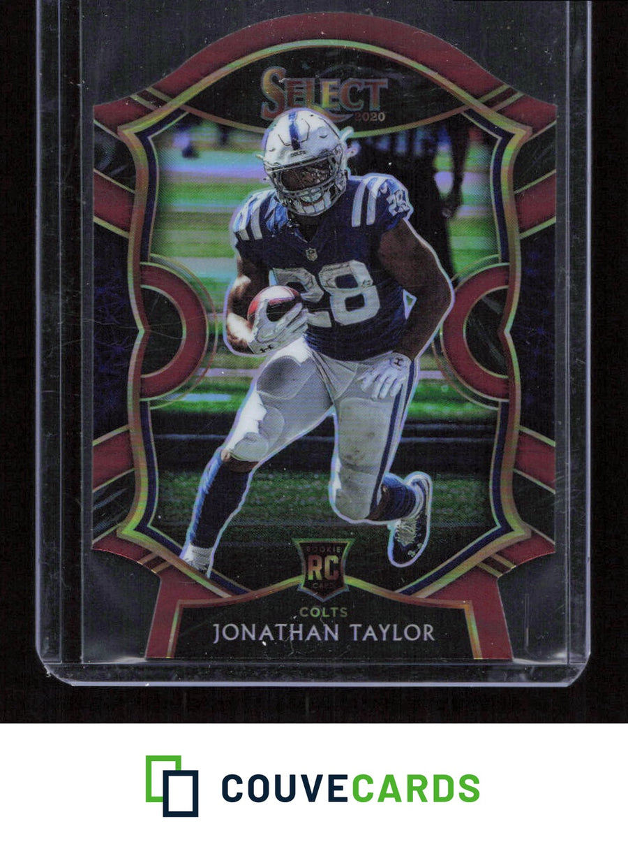 2020 Panini Select #53 Jonathan Taylor Red Prizm Die Cut