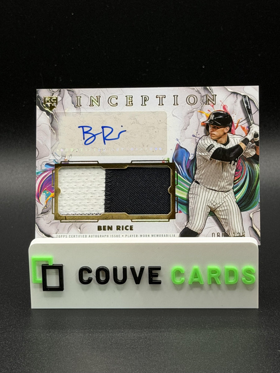 2025 Topps Inception #IAPC-BR Ben Rice Autographed Patches /125