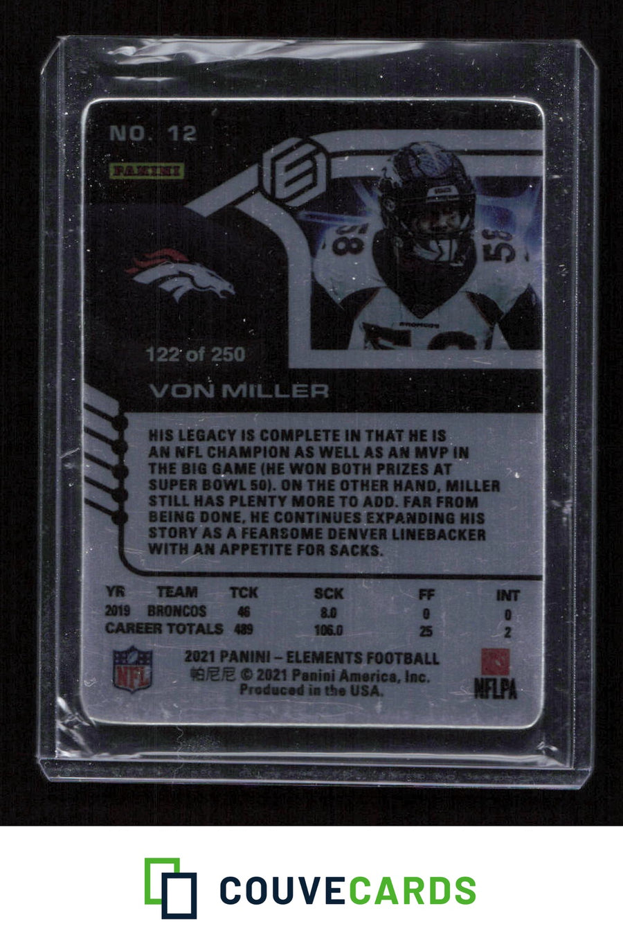 2021 Panini Elements #12 Von Miller #/250