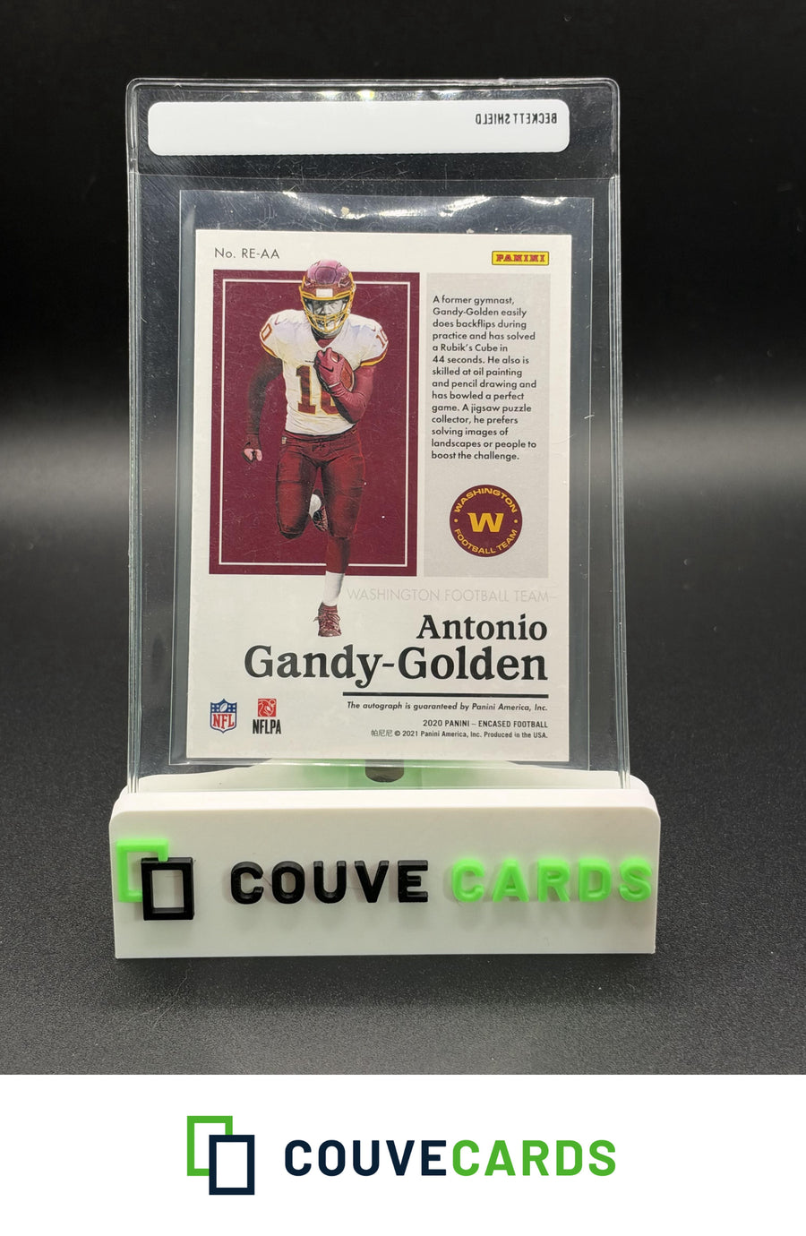 2020 Panini Encased #RE-AA Antonio Gandy-Golden Rookie Endorsements Gold #/25