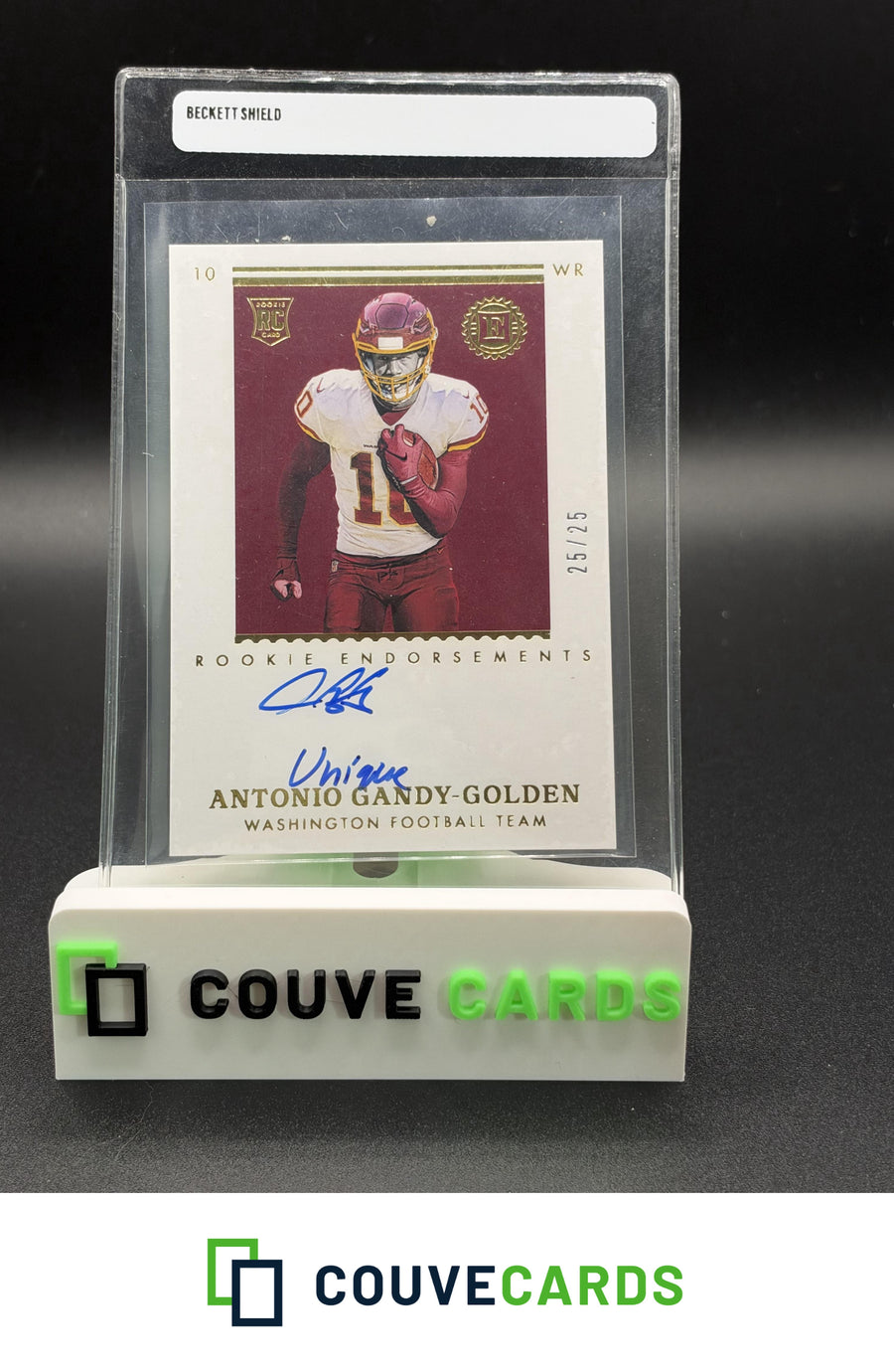 2020 Panini Encased #RE-AA Antonio Gandy-Golden Rookie Endorsements Gold #/25