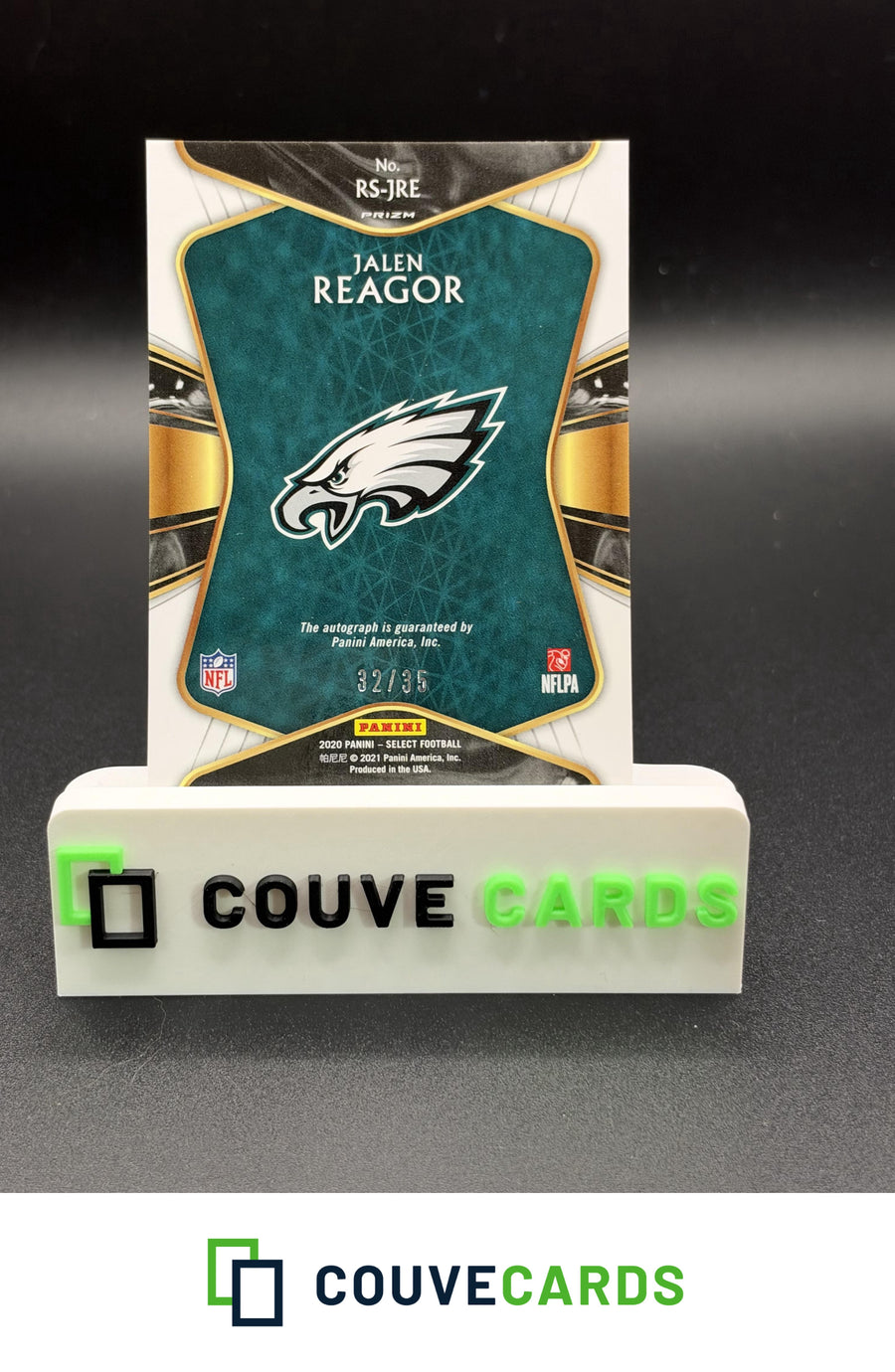 2020 Panini Select #RS-JRE Jalen Reagor Rookie Signatures White Prizm #/35