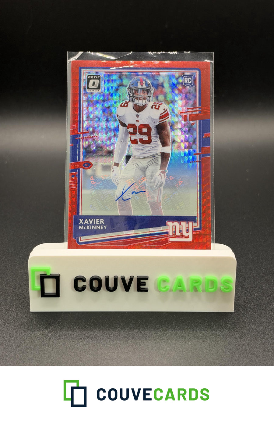 2020 Donruss Optic #121 Xavier McKinney Rookies Autographs Red Hyper