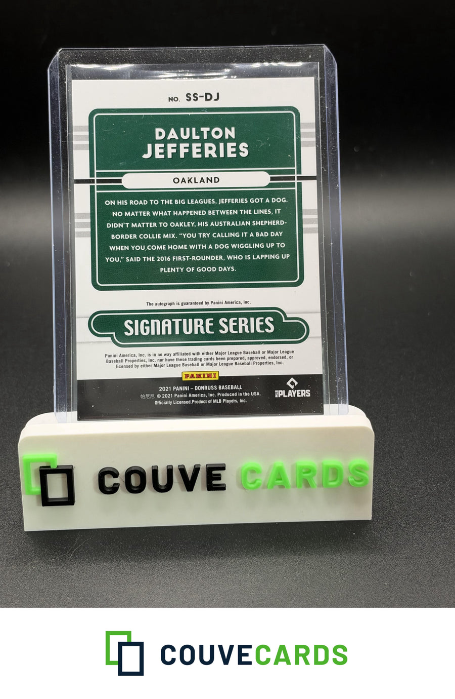 2021 Donruss #SS-DJ Daulton Jefferies Signature Series