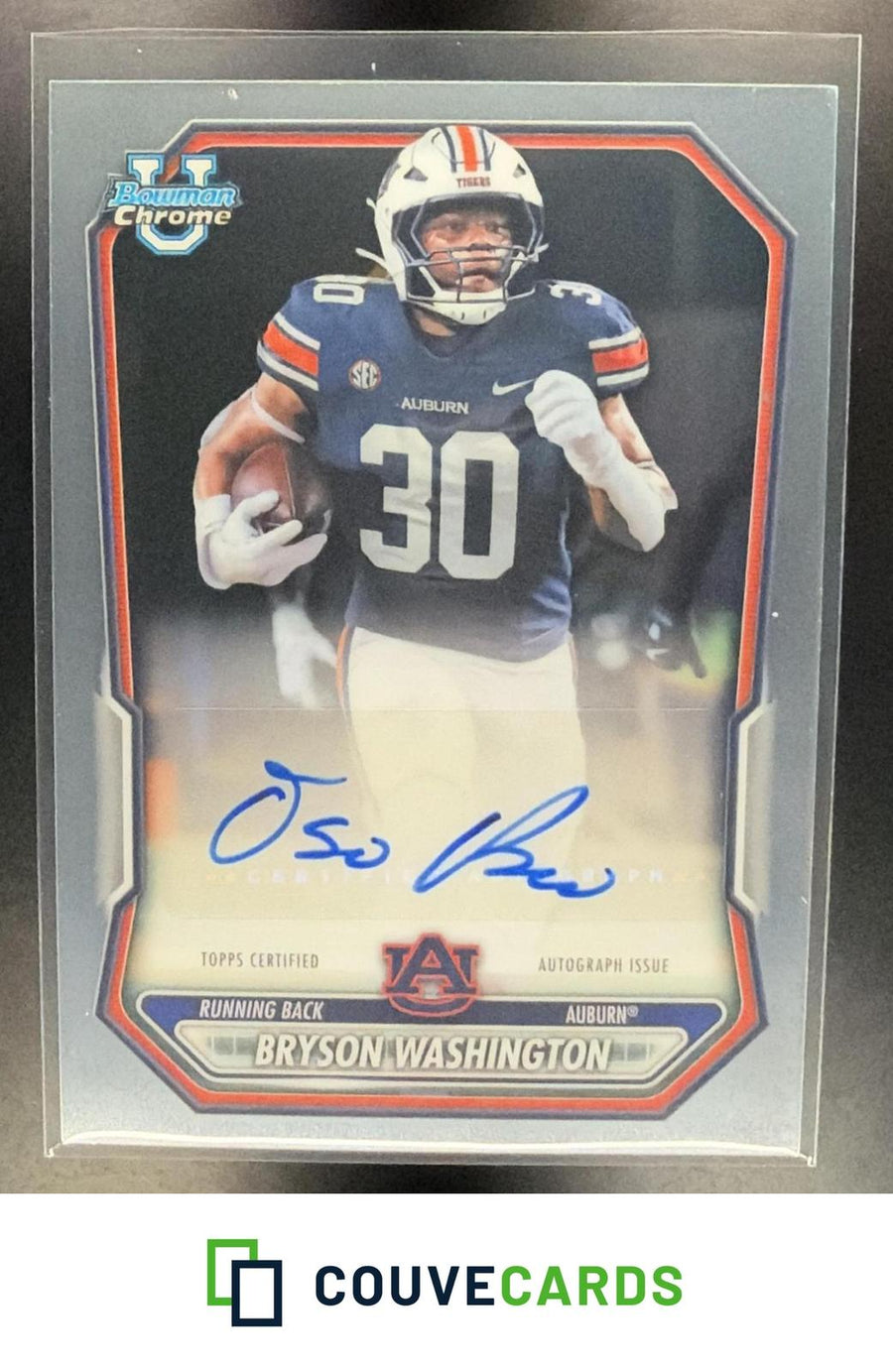 Bryson Washington 2026 Bowman #BCPA-BW Chrome Prospect Autographs AU
