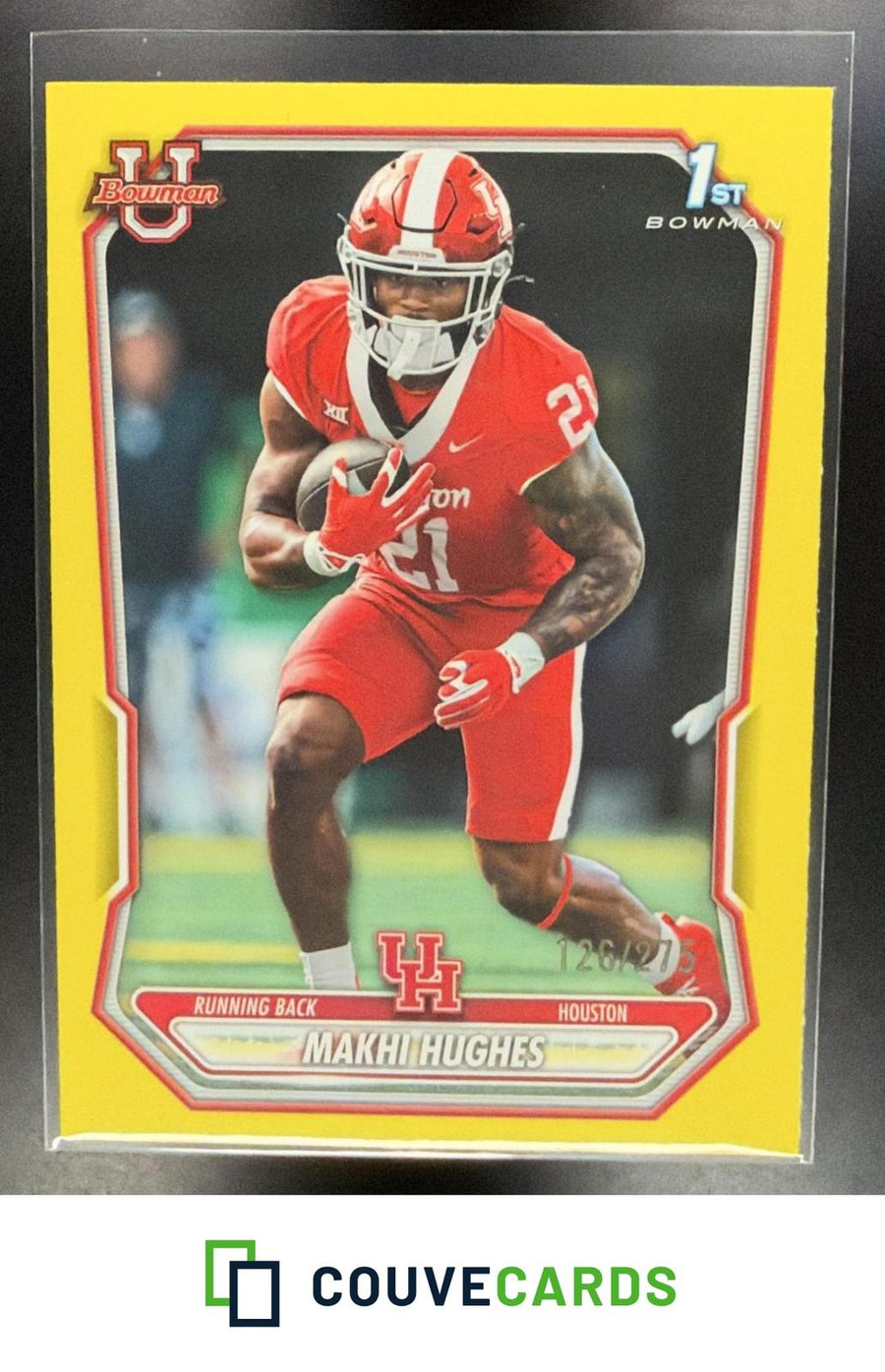 Makhi Hughes 2026 Bowman #BPP-194 Prospects Yellow