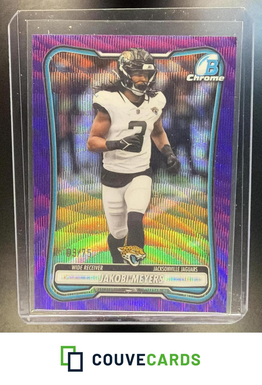 Jakobi Meyers 2026 Bowman #BCV-52 Chrome Purple Wave Refractor
