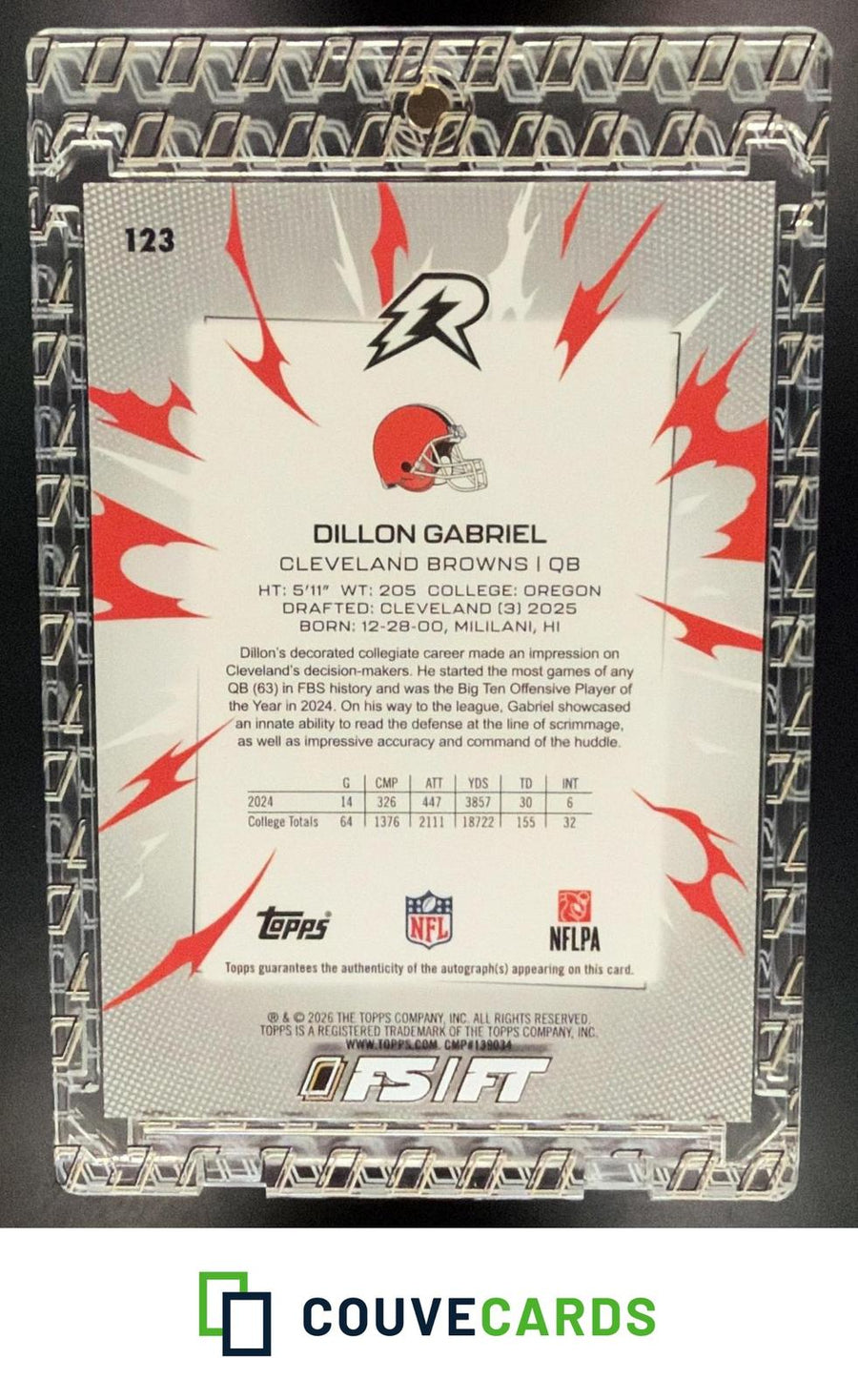 Dillon Gabriel 2025 Topps Resurgence #123 Signatures AU