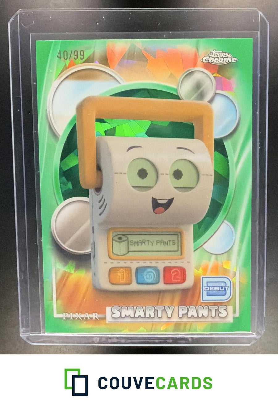 2026 Topps Chrome Disney Sapphire Edition #198 Smarty Pants Green Sapphire #/99