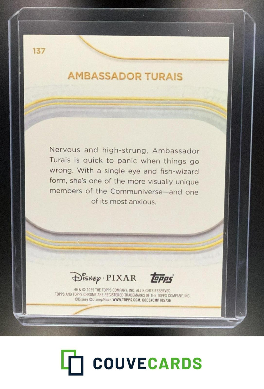 2025 Topps Chrome Disney #137 Ambassador Turais Pink #/250