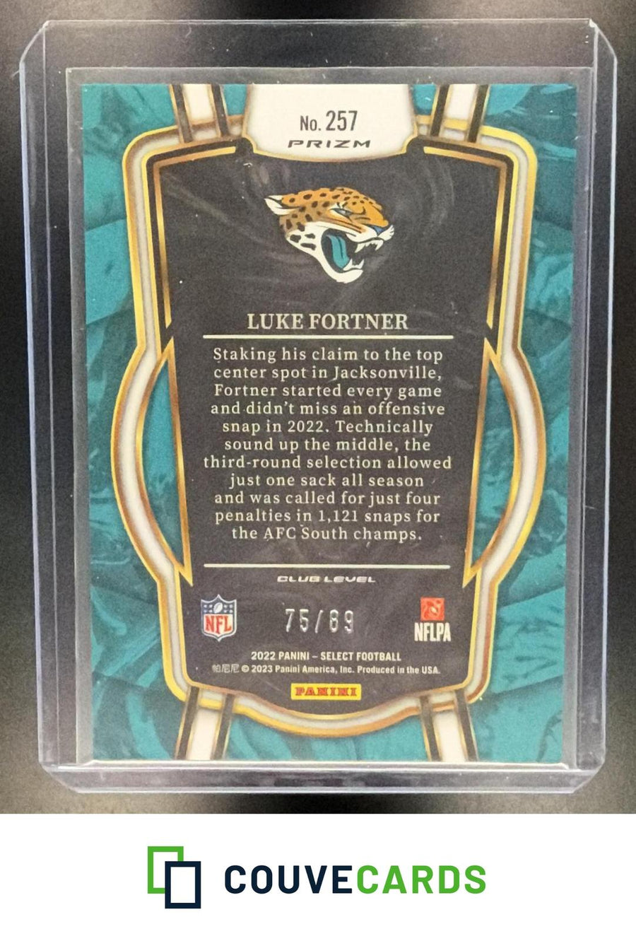 Luke Fortner 2022 Panini Select #257 Dragon Scale Prizm RC
