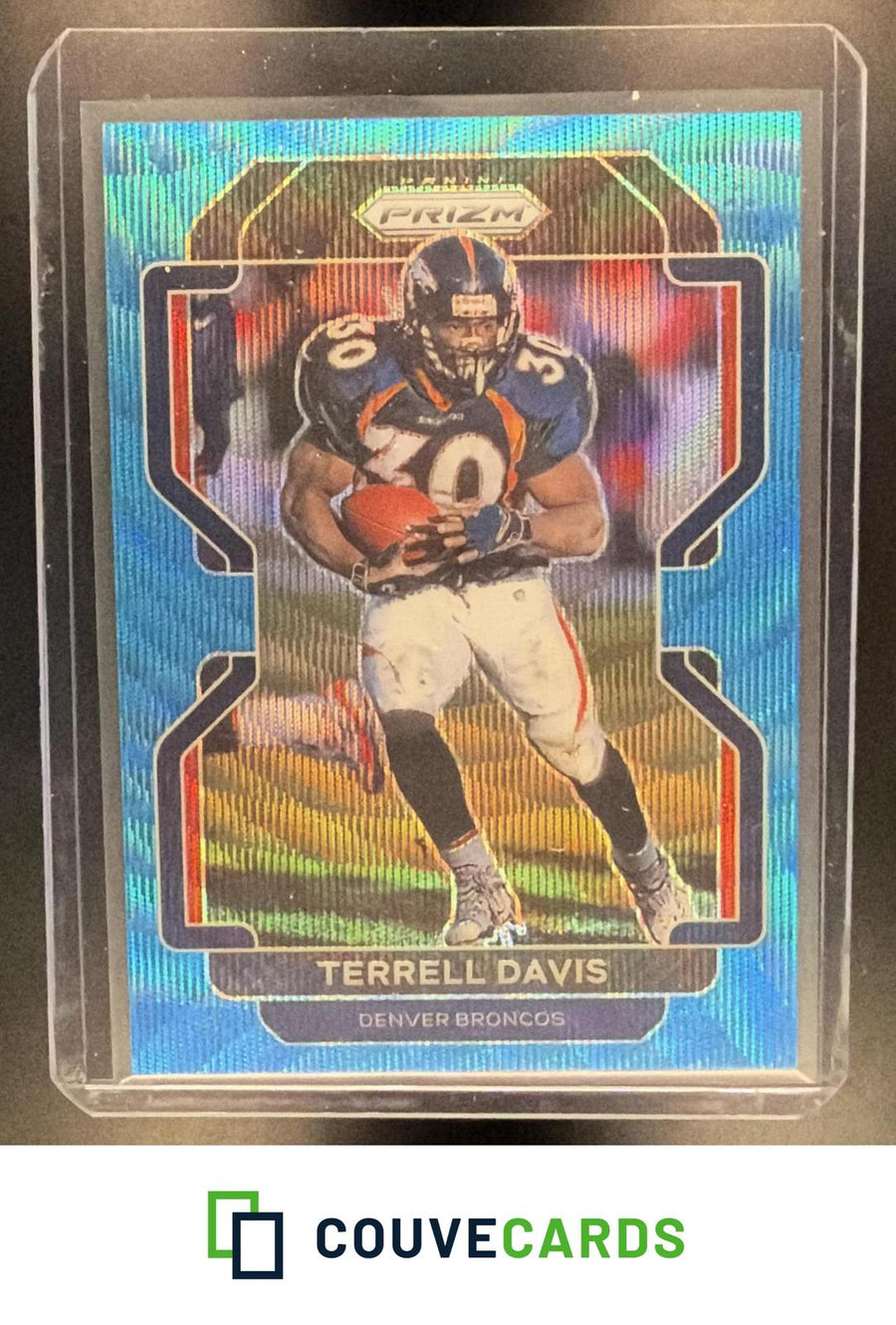 Terrell Davis 2021 Panini Prizm #206 Blue Wave