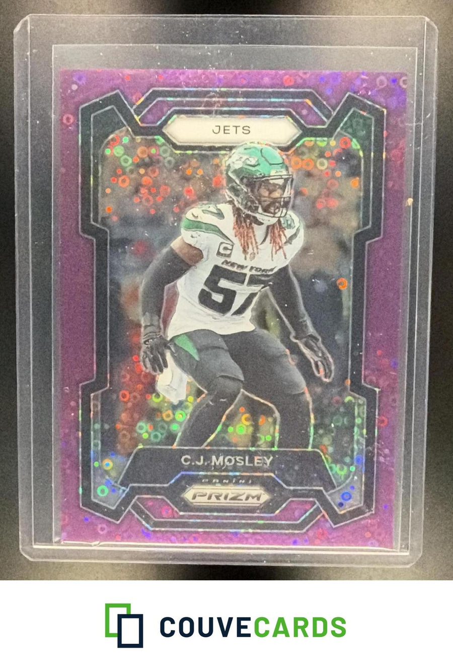 C.J. Mosley 2023 Panini Prizm #230 No Huddle Purple