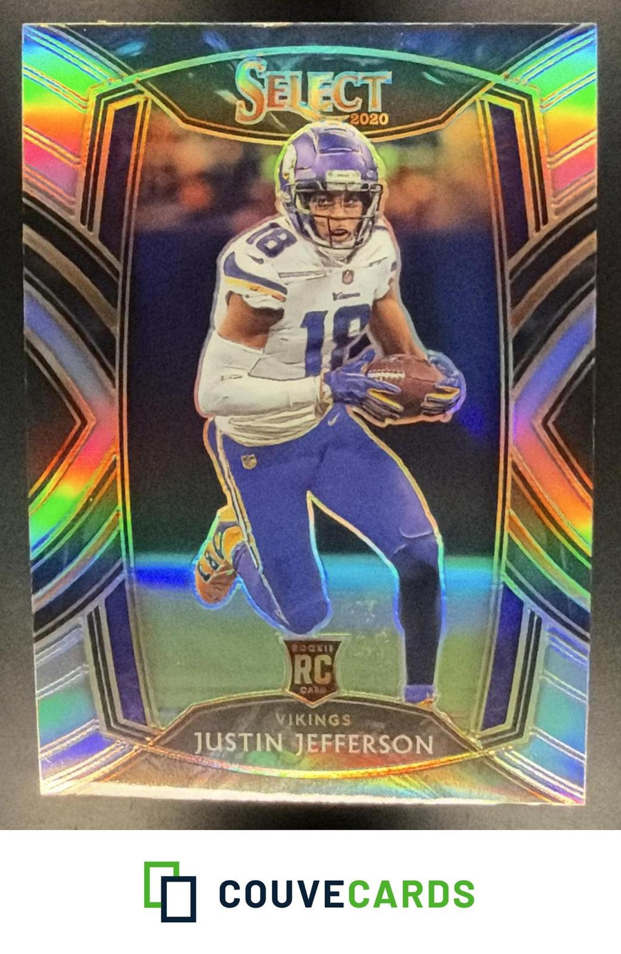 Justin Jefferson 2020 Panini Select #261 Silver Prizm RC
