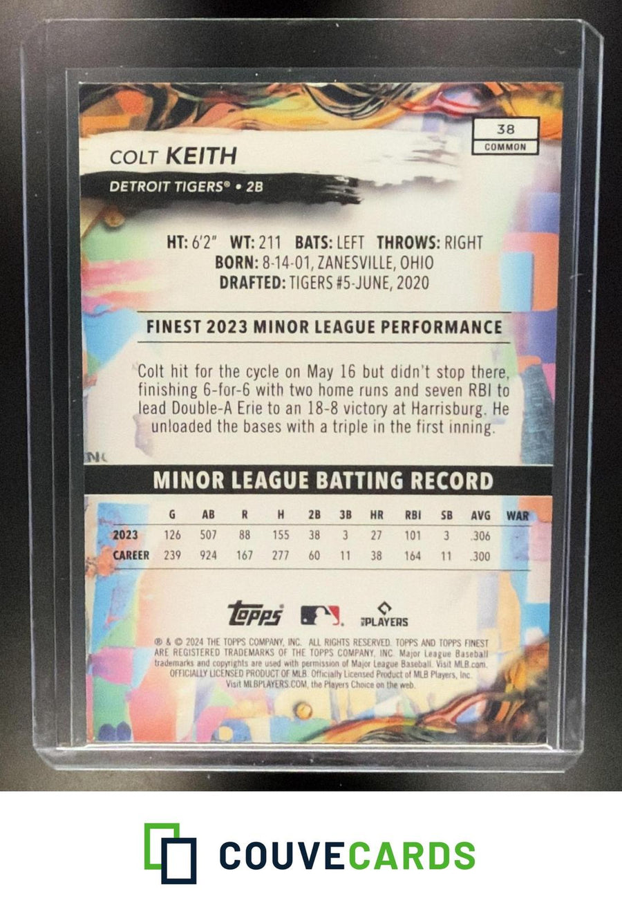 Colt Keith 2024 Finest #38 RC