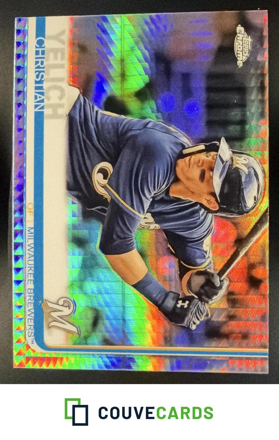 Christian Yelich 2019 Topps Chrome #16 Prism Refractor
