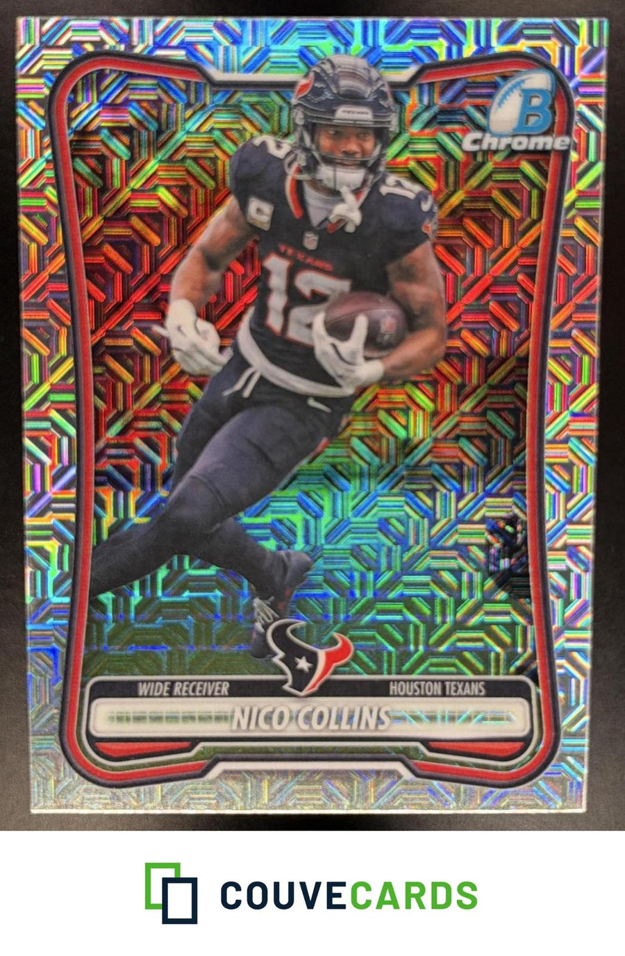 Nico Collins 2026 Bowman #BCV-43 Chrome Mojo Refractor