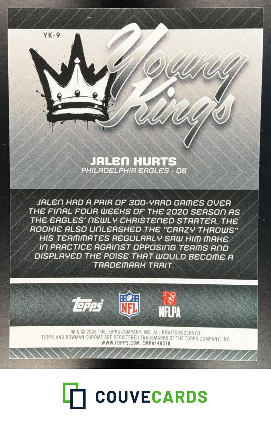 Jalen Hurts 2026 Bowman #YK-9 Young Kings