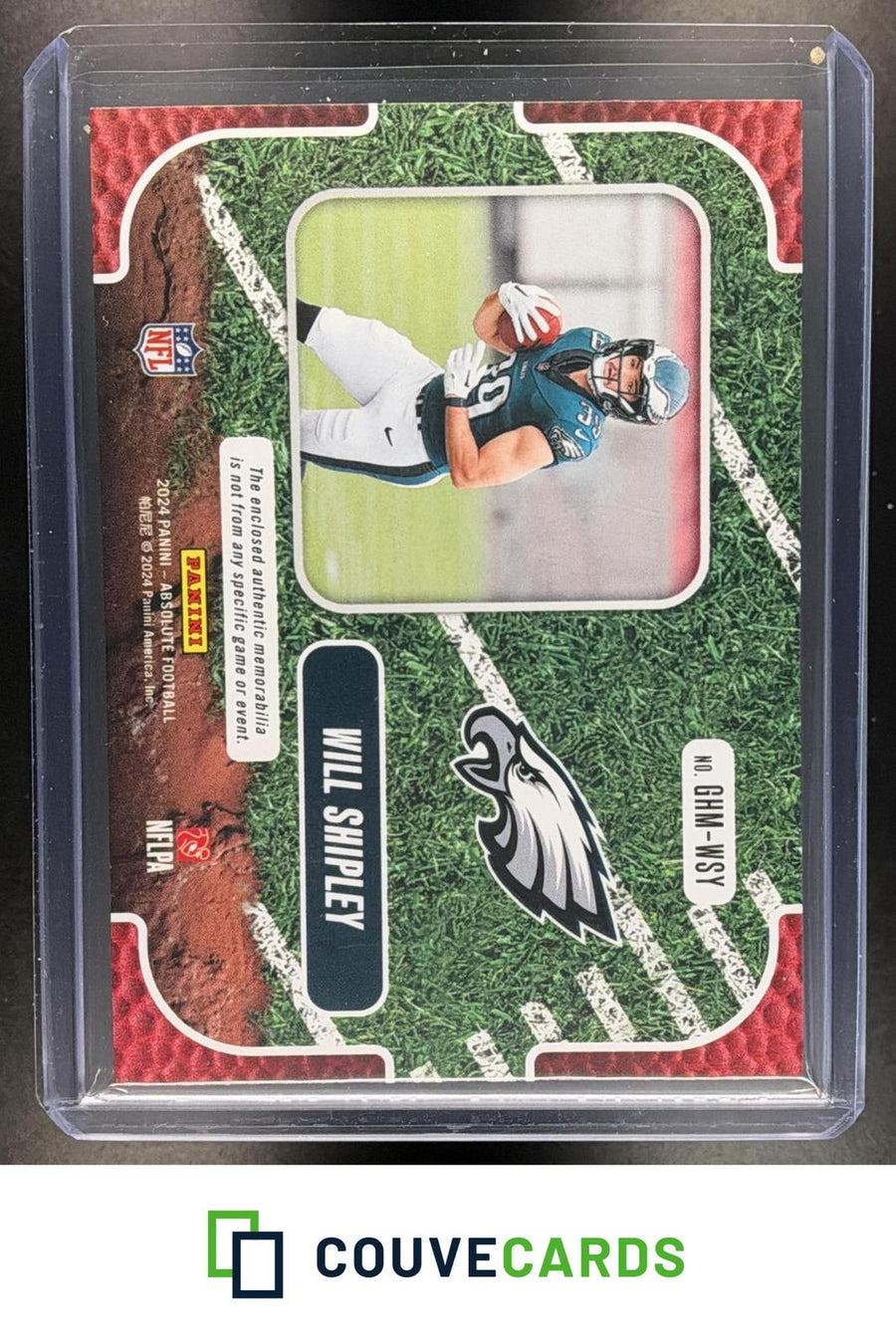 Will Shipley 2024 Panini Absolute #GHM-WSY Ground Hoggs Materials