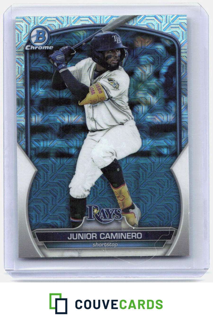 Junior Caminero 2023 Bowman Chrome #BCP-162 Prospects Mojo Refractor