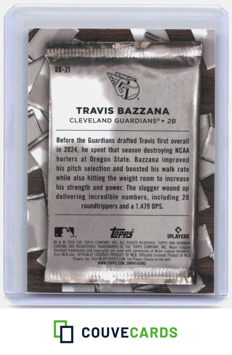 Travis Bazzana 2026 Bowman Chrome #BB-21 Big Break!