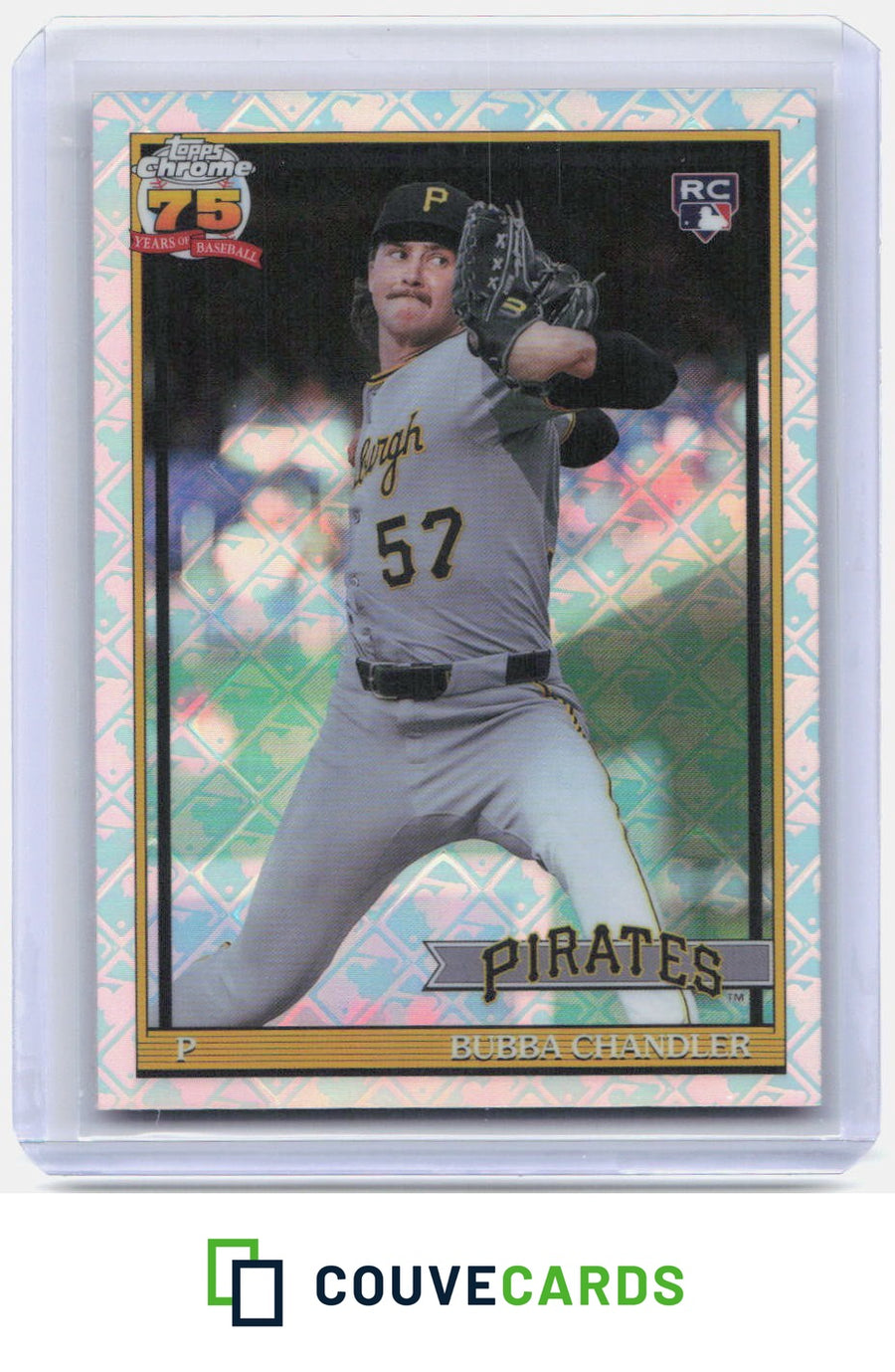 Bubba Chandler 2026 Topps Chrome Logofractor #91CB-18 1991 Topps Baseball 35th