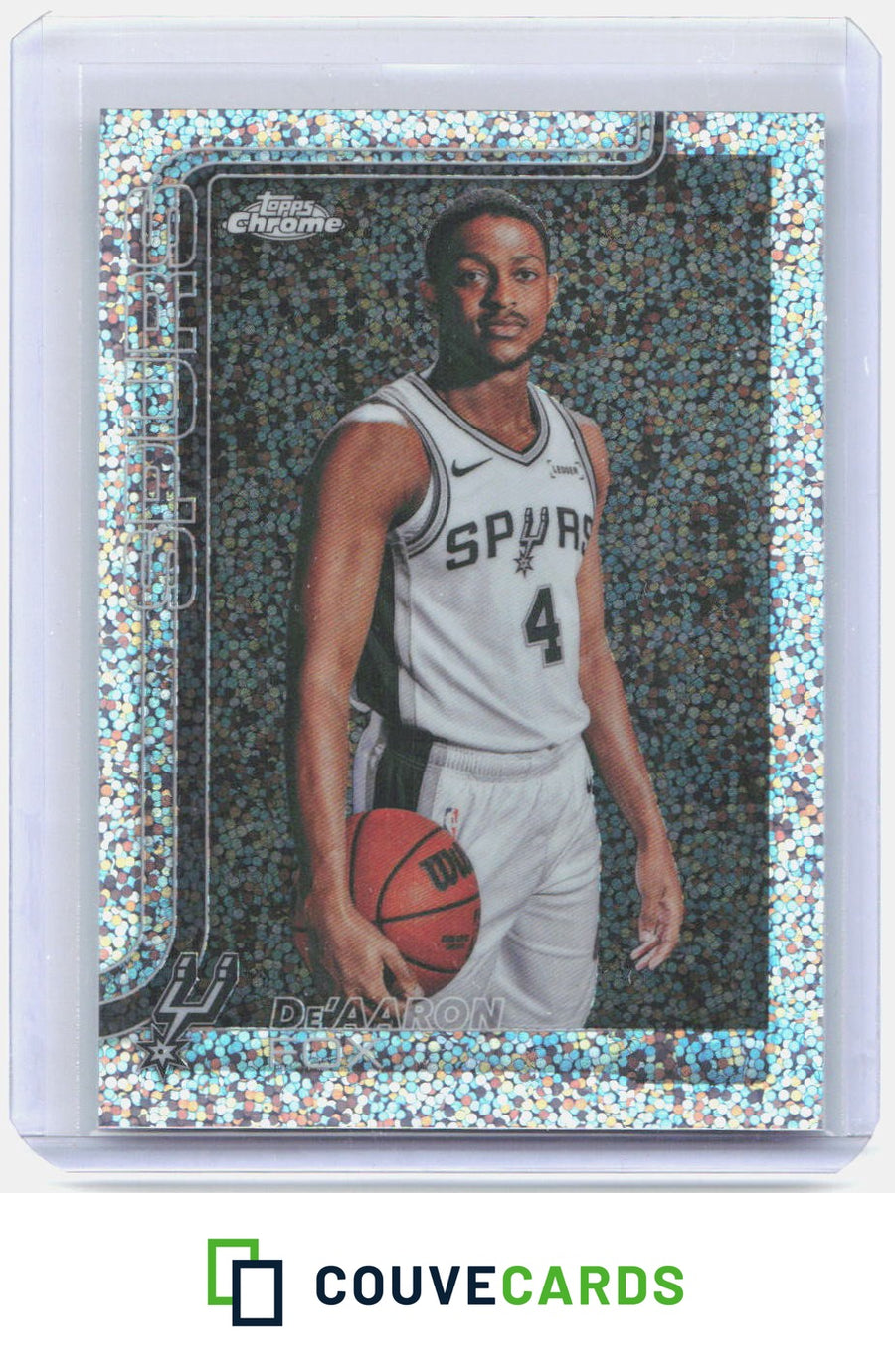 De’Aaron Fox 2025-26 Topps Chrome Update #30 Image Variation Speckle Refractor