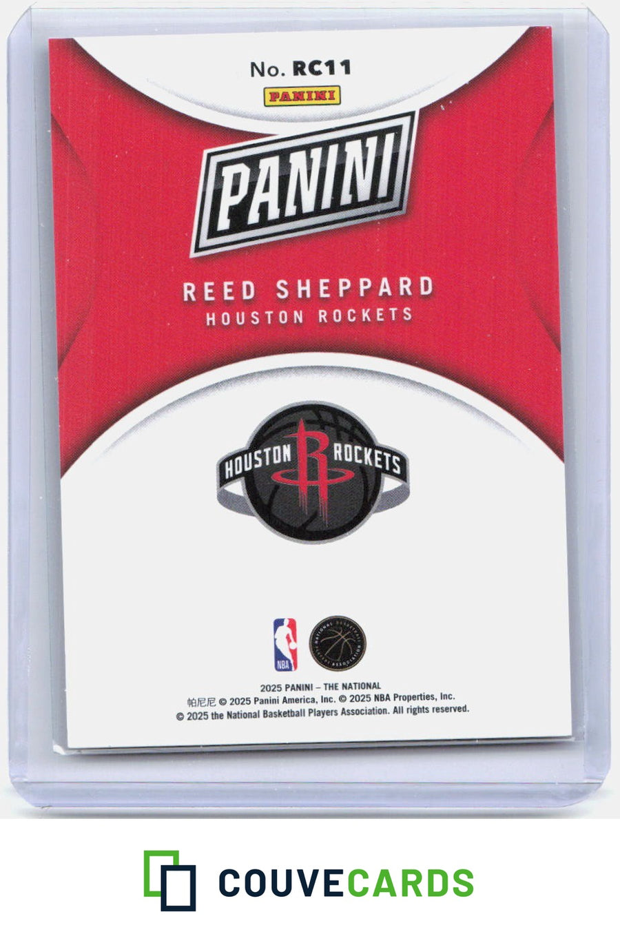 Reed Sheppard 2025 Panini National Convention #RC11 Rookie Cards Orange #/199