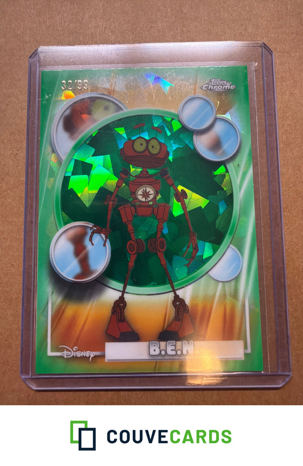 2026 Topps Chrome Disney Sapphire Edition #64 B.E.N. Green Sapphire #/99