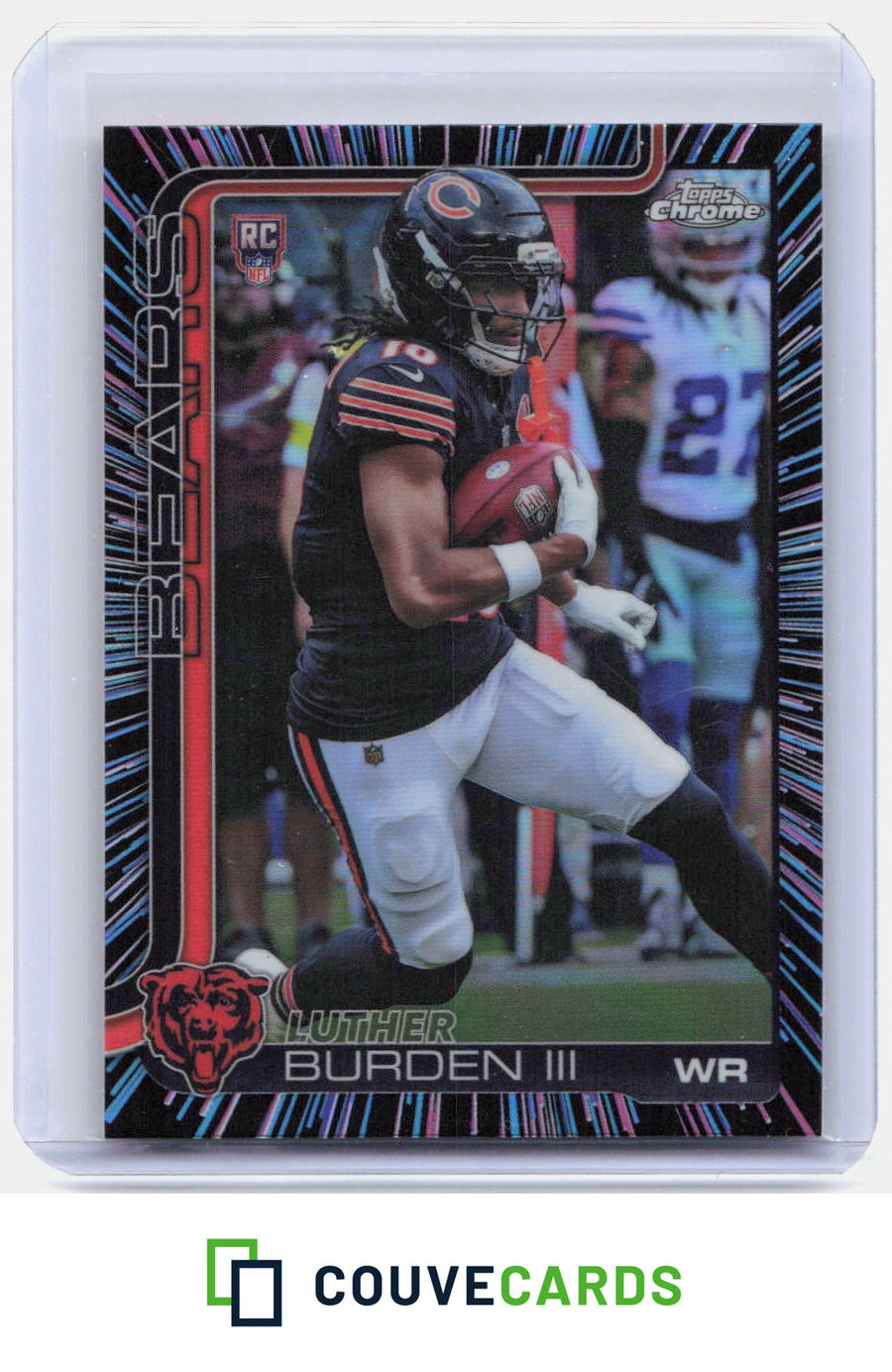 2025 Topps Chrome #334 Luther Burden III Neon Pulse Refractor