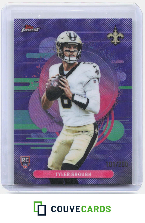 2025 Finest #103 Tyler Shough Purple Refractor #/200