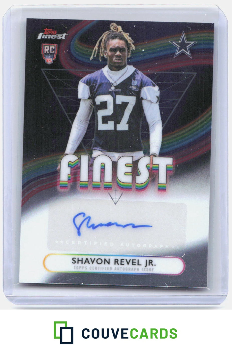 2025 Finest #RFA-SRJ Shavon Revel Jr. Rookie Finest Autographs