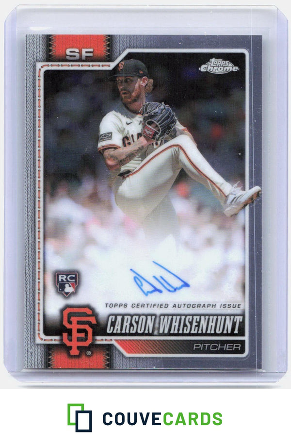 2026 Topps Chrome #RA-CW Carson Whisenhunt Rookie Autographs