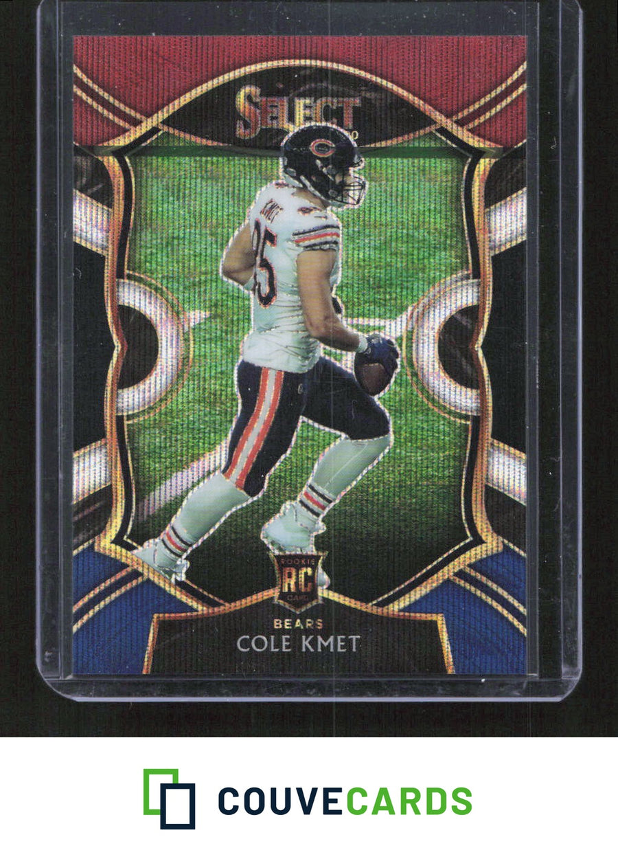 2020 Panini Select #74 Cole Kmet Tri-Color Prizm #/199