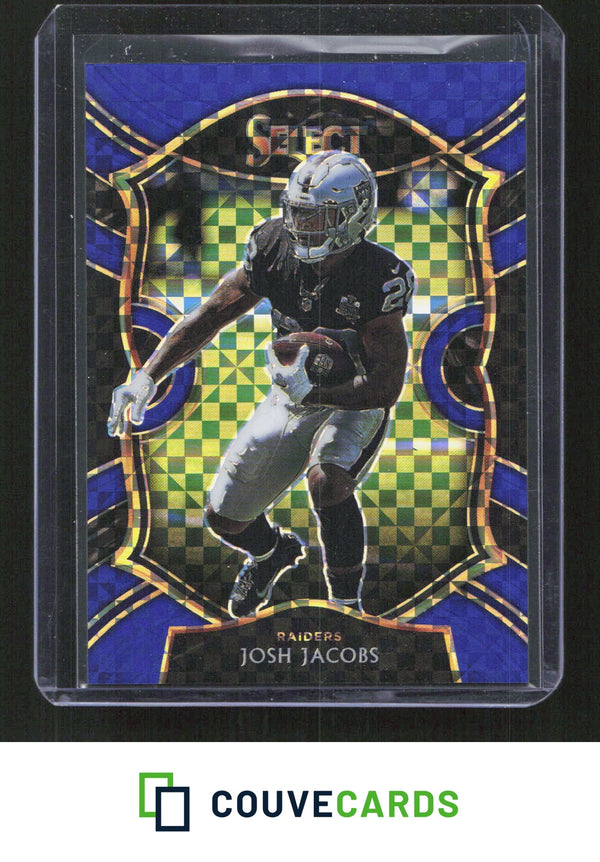 2020 Panini Select #33 Josh Jacobs Blue Prizm #/175
