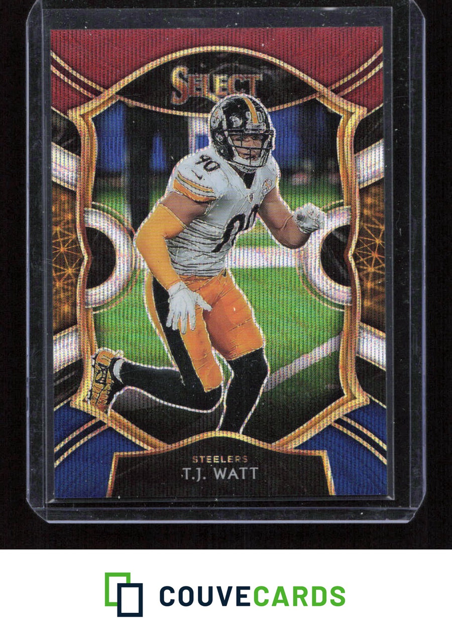2020 Panini Select #38 T.J. Watt Tri-Color Prizm #/199