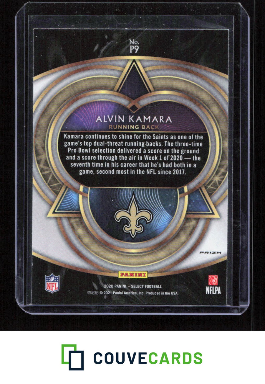 2020 Panini Select #P9 Alvin Kamara Phenomenon Prizm