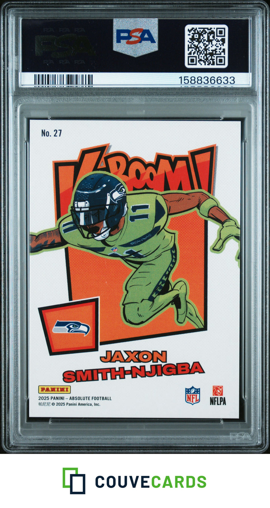 2025 Panini Absolute Kaboom! Horizontal #27 Jaxon Smith-Njigba PSA 9