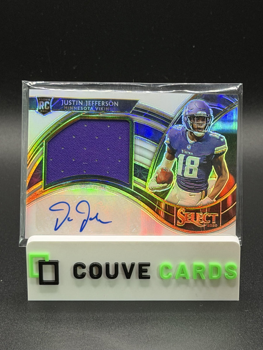 2020 Panini Select #JRS-JJE Justin Jefferson Jumbo Signature Prizm #/75