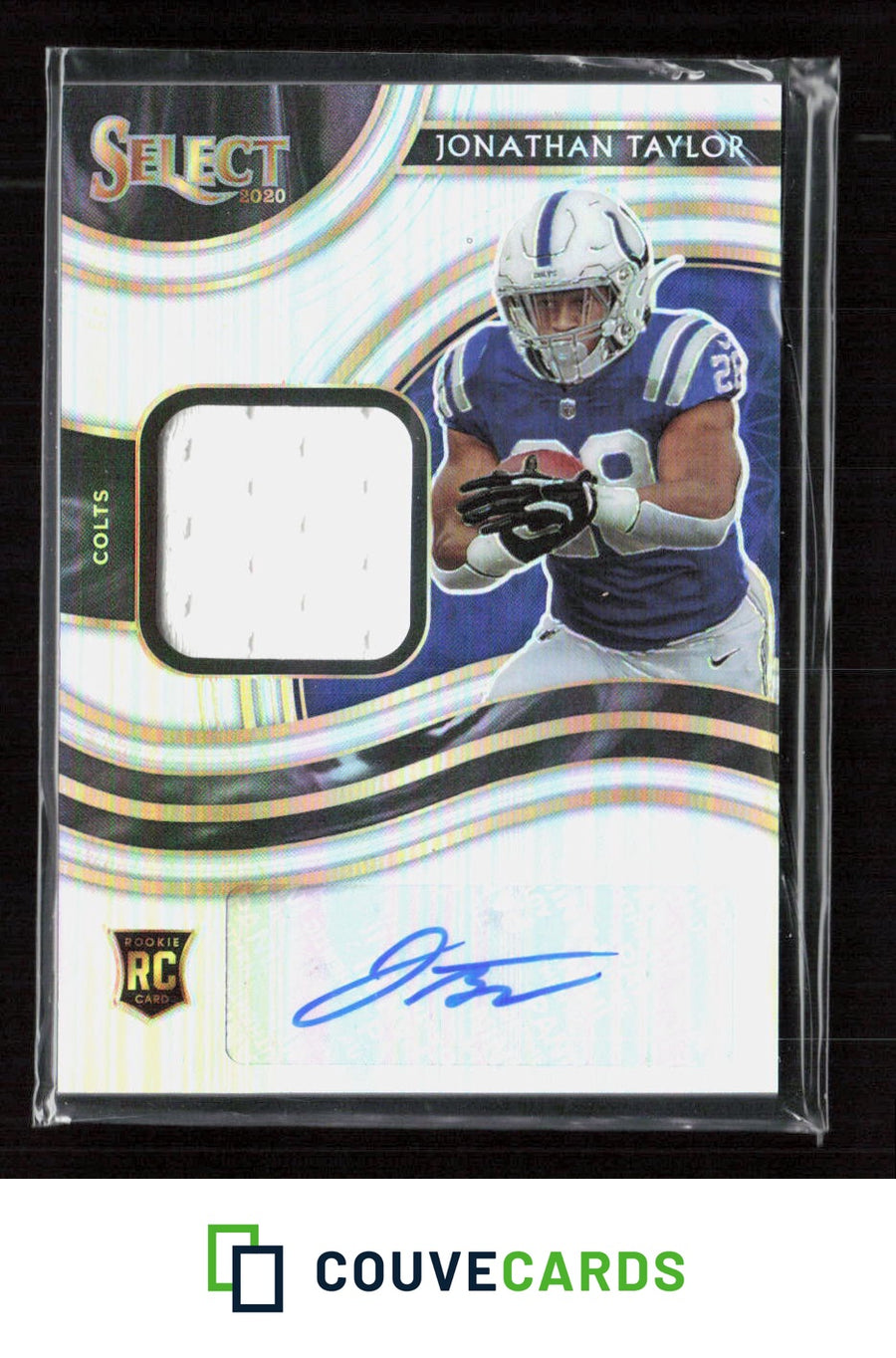 2020 Panini Select #RSM-JTA Jonathan Taylor Rookie Signature Mem Prizm #/199