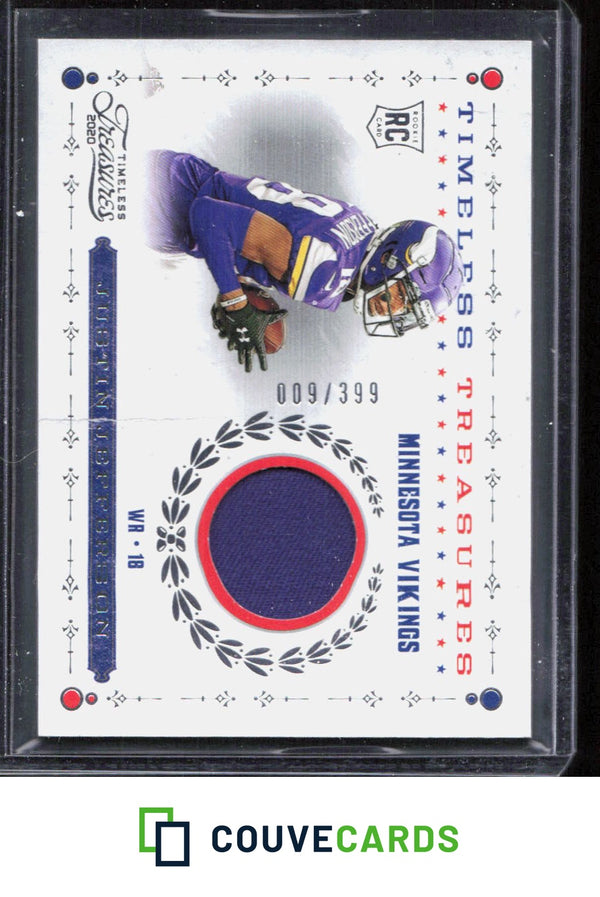 2020 Panini Chronicles #TK-JUJ Justin Jefferson Timeless Treasures Jersey #/399