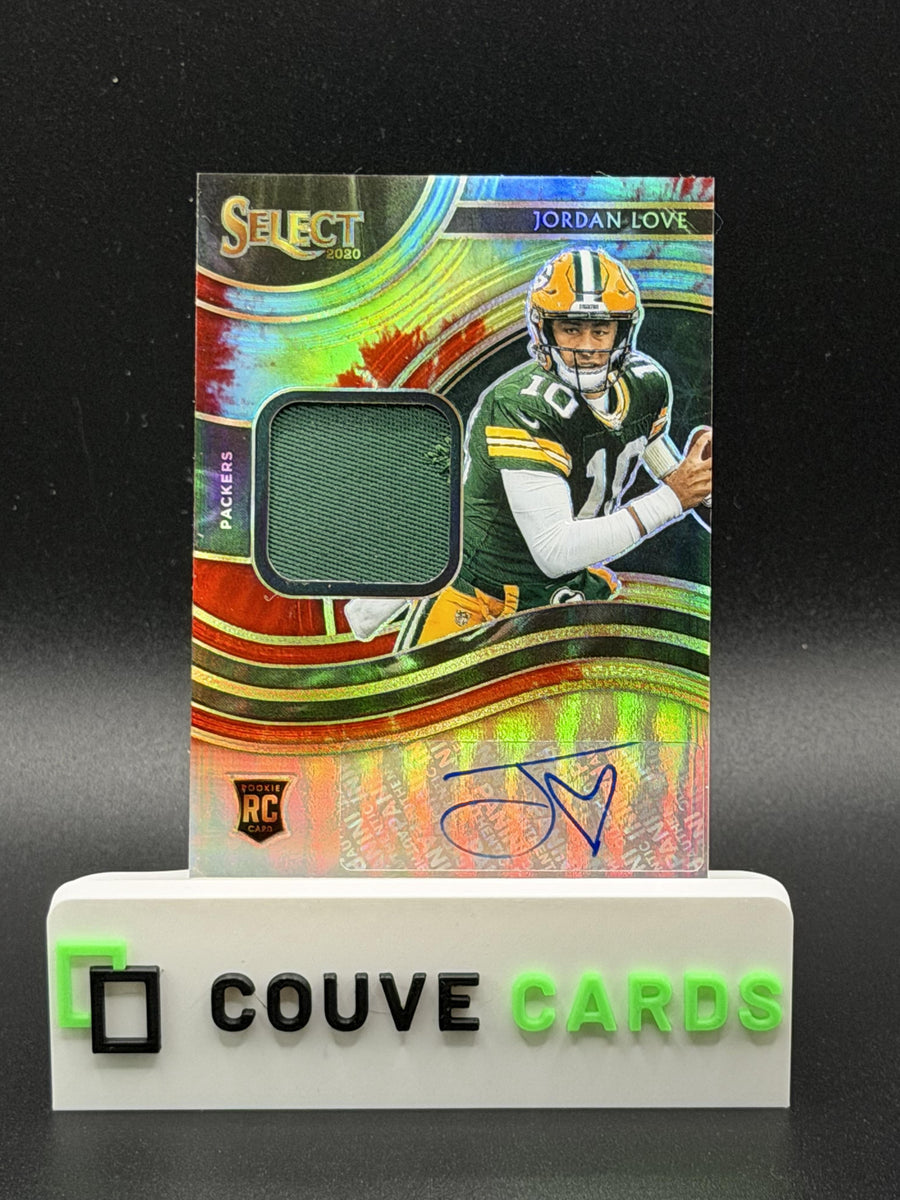 2020 Panini Select #RSM-JLO Jordan Love Rookie Auto Tie-Dye Prizm Tie Dye /25
