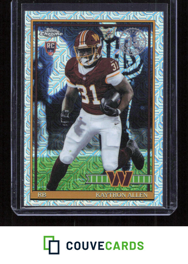 2026 Topps Flagship #91TR-15 Kaytron Allen 1991 Topps Rookies Mojo Refractor