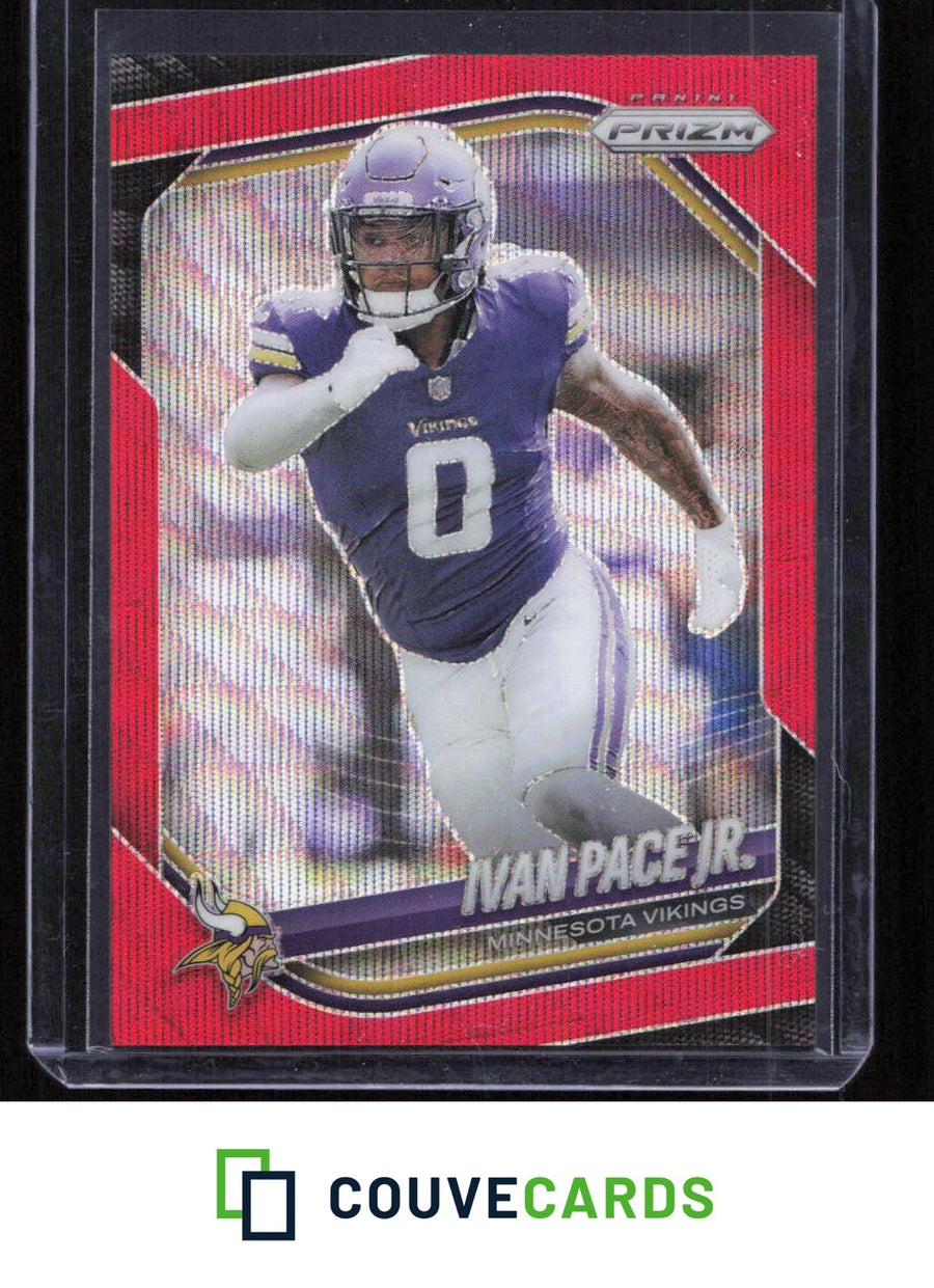 2025 Panini Prizm #77 Ivan Pace Jr. Red Wave #/149
