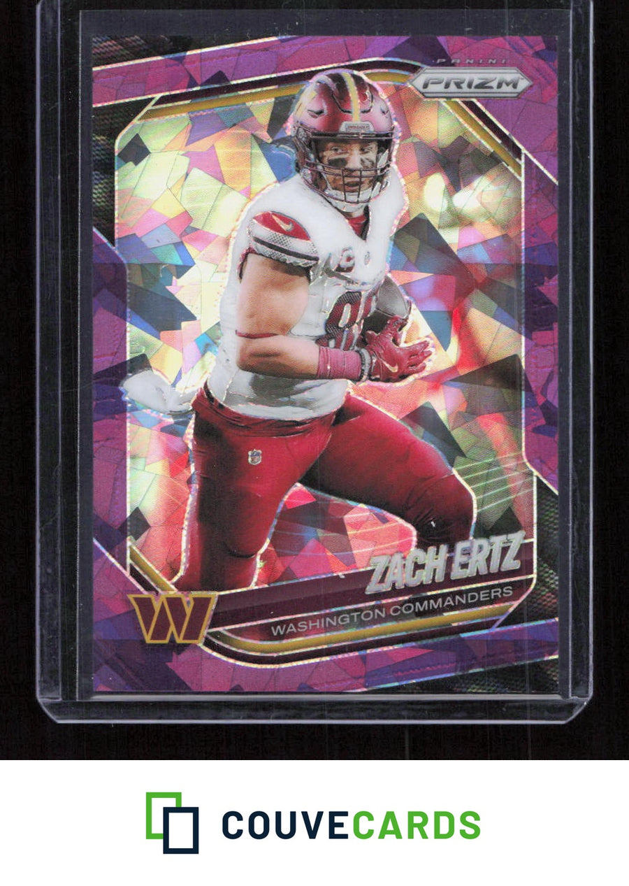 2025 Panini Prizm #64 Zach Ertz Purple Ice #/225