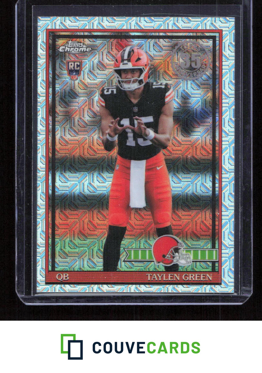 2026 Topps Flagship #91TRC-8 Taylen Green 1991 Topps Football Mojo Refractor
